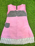 Girls Dress Pink 100% Linen Smocked