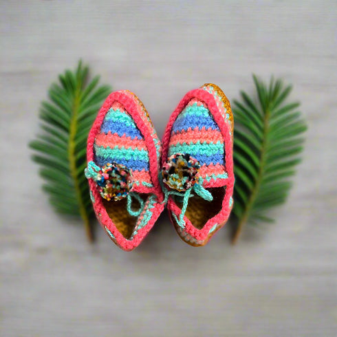 Hand Knitted Booties for Infants Winter Wear Essentials - Age 1 year (12 months - 18 months)