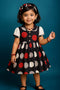 Ajrakh cotton frockl for girl aged 2 to 6 years