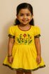 Kantha Embroidery Silk Cotton Frock for Girls | Floral Design Dress (2–6 Yrs)