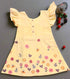 Girl wearing pure cotton Kantha embroidered frock – age 2 years