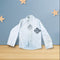 Boys Shirt and Pant set Blue Linen Blend 