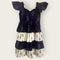 Princess Style Frock with layered Ikat skirt for Girls (Age 2 to 12)