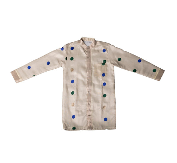 Boys Rose Gold Tissue Kurta Festive wear( Ages 0 - 12)