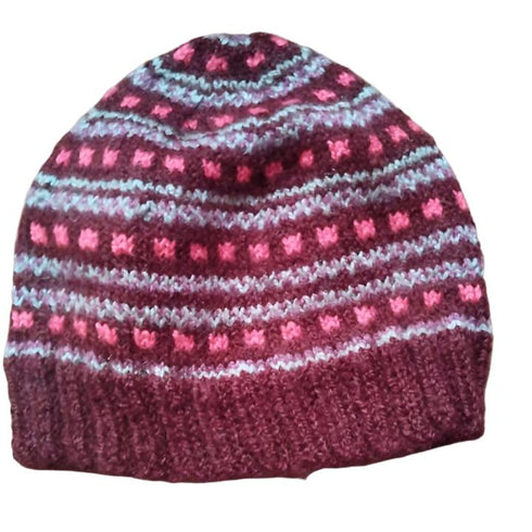 Hand Knitted Winter Cap for Kids Age 2 to 7 years