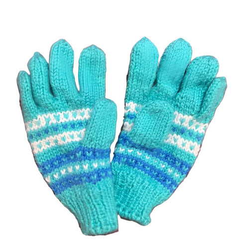 Hand Knitted Gloves Winter Wear for Kids Age 2 to 7 years