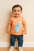 Dino Print Baby T-Shirt – 100% Cotton Soft Tee for Infants & Toddlers (6-24 Months)